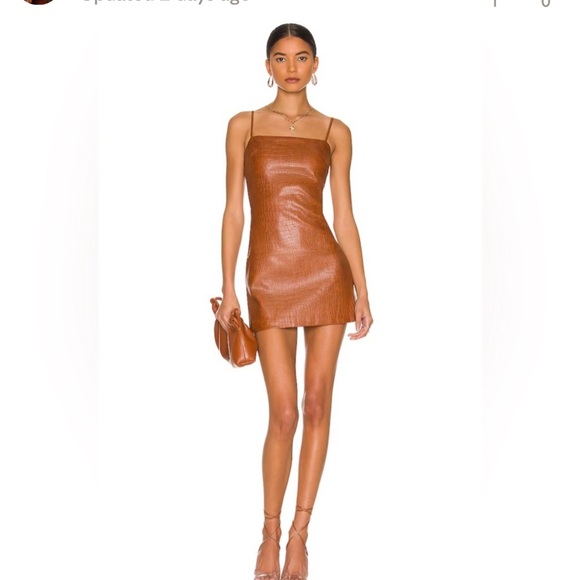 Bardot Dresses & Skirts - NEW NWT Bardot Croc Mini Dress in Tan Croc
